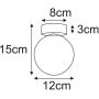 Lampa podsufitowa 1x10 W czarna-bursztynowa K5686 Kaja Giro zdj.2