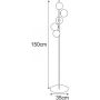 Lampa stojąca 5x10 W czarna-grafitowa K5705 Kaja Monza zdj.2