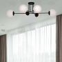 Lampa podsufitowa 6x40 W biała-czarna K4925 Kaja Savoy zdj.5