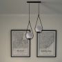 Lampa wisząca 2x40 W czarna K4771 Kaja Neve Black zdj.5