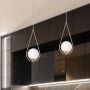 Lampa wisząca 1x40 W biała-mosiądz K4775 Kaja Neve Gold zdj.4