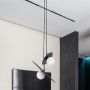 Lampa wisząca 1x10 W biała-czarna K5370 Kaja Sante zdj.7