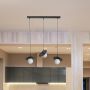 Lampa wisząca 3x10 W biała-czarna K5374 Kaja Sante zdj.5