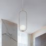 Lampa wisząca 1x10 W biała-złota K5391 Kaja Ritus zdj.6