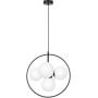 Lampa wisząca 5x10 W biała-czarna K3838 Kaja Geo zdj.1