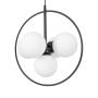 Lampa wisząca 5x10 W biała-czarna K3838 Kaja Geo zdj.4