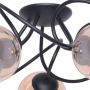 Lampa podsufitowa 5x40 W czarna-bursztynowa K5127 Kaja Floro zdj.4