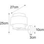 Kinkiet 1x40 W czarny K5174 Kaja Etela zdj.2