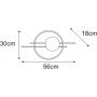 Kinkiet 1x40 W czarny K5340 Kaja Astra zdj.2