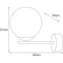 Lampa podsufitowa 1x10 W biała-złota K5425 Kaja Rea zdj.2