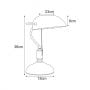 Lampa stołowa 1x15 W zielona KMT207 Kaja Bank zdj.2
