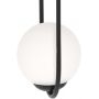 Lampa wisząca 1x40 W czarna-mleczna K5100 Kaja Parva zdj.3