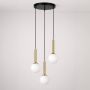 Lampa wisząca 3x10 W biała-czarna-patyna K5862 Kaja Toki zdj.1