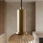Lampa wisząca 3x15 W czarna-patyna-bursztynowa K5886 Kaja Hiro zdj.3