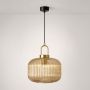 Lampa wisząca 1x15 W czarna-patyna-bursztynowa K5895 Kaja Aria zdj.1
