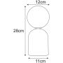 Lampa stołowa 1x10 W biała-zielona K5974 Kaja Koni zdj.2