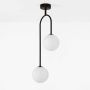 Lampa podsufitowa 2x10 W biała-czarna K5990 Kaja Sila zdj.1