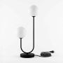 Lampa stołowa 2x10 W biała-czarna K5992 Kaja Sila zdj.1