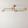 Lampa podsufitowa 4x10 W bursztynowa-beżowa K5996 Kaja Spark zdj.1