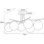 Lampa podsufitowa 6x10 W biała-beżowa K6044 Kaja Raya zdj.2