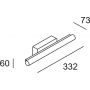 Kinkiet 05639521M1 Leds C4 Toilet Slim zdj.2