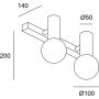 Kinkiet 05833805F9 Leds C4 Mist zdj.2