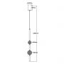 Lampa wisząca 1x8 W złota LP7192PGD Light Prestige Vaku zdj.2