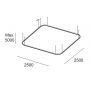 Lampa wisząca 1x199 W czarna QS4V00W9AZOS05 Leds C4 Geometric Square Surface zdj.2