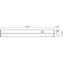 Lampa meblowa 1x10 W srebrny 4058075227972 Ledvance Linear LED Turn zdj.2