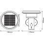 Kinkiet solarny 1x6 W stal 4058075392687 Ledvance Endura Style Solar Double Circle zdj.2