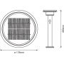 Lampa solarna stojąca 1x6 W stal 4058075392700 Ledvance Endura Style Solar Double Circle zdj.2