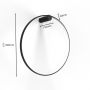Kinkiet 1x33 W czarny LP9991WSBKCCT Light Prestige Mirror zdj.2
