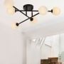 Lampa podsufitowa 6x28 W biała-czarna LP0026CBK Light Prestige Dorado zdj.5