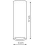 Lampa podsufitowa LP2321D170WHBK Light Prestige Manacor zdj.2