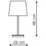 Lampa stołowa 1x60 W czarny LP3321TBK Light Prestige Marbella zdj.2