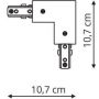 Łącznik czarny LP5523FLBK Light Prestige System 3F zdj.2