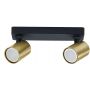 Lampa podsufitowa 2x50 W czarna-złota LP7312WGD Light Prestige Snow zdj.1