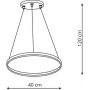 Lampa wisząca LP9091PSBK Light Prestige Ring zdj.2