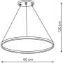 Lampa wisząca 1x40 W czarna LP9091PMBK Light Prestige Ring zdj.2