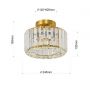 Lampa podsufitowa 1x15 W złota LP29101CGD Light Prestige Galactico zdj.2