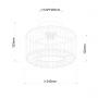 Lampa podsufitowa 1x15 W złota LP29101CGD Light Prestige Galactico zdj.3