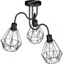 Lampa podsufitowa 3x60 W czarna 0309 Luminex Bergen zdj.3