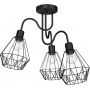 Lampa podsufitowa 3x60 W czarna 0309 Luminex Bergen zdj.1