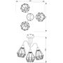 Lampa podsufitowa 3x60 W czarna 0309 Luminex Bergen zdj.2