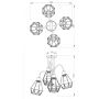 Lampa podsufitowa 4x60 W czarna 0310 Luminex Bergen zdj.2