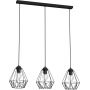 Lampa wisząca 3x60 W czarna 0605 Luminex Bergen zdj.1