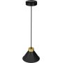 Lampa wisząca 1x60 W czarna-złota 0627 Luminex Demet zdj.3