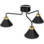 Lampa podsufitowa 3x60 W czarna-złota 0630 Luminex Demet zdj.3