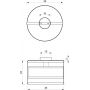 Lampa podsufitowa 1x60 W czarna 1120 Luminex Rim zdj.2