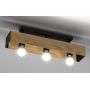 Lampa podsufitowa 3x15 W czarna 1634 Luminex Miluza zdj.4